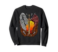 Half Angel Half Devil Good and Evil Fallen Angel Sweatshirt