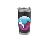 Half Angel Heaven Half Demon Hell Wings Good vs Evil Duality Stainless Steel Insulated Tumbler