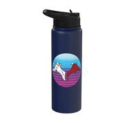 Half Angel Heaven Half Demon Hell Wings Good vs Evil Duality Stainless Steel Insulated Water Bottle