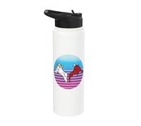 Half Angel Heaven Half Demon Hell Wings Good vs Evil Duality Stainless Steel Insulated Water Bottle