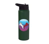 Half Angel Heaven Half Demon Hell Wings Good vs Evil Duality Stainless Steel Insulated Water Bottle