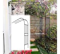 Half Arch for Climbing Plants, Garden Support for Roses, Vine Trellis, Tubular Stainless Steel Metal