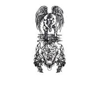 Half-arm tattoo stickers animal black and white color waterproof simulation stickers for women men(05)