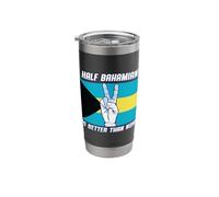 Half Bahamian is Better Than None Bahamas Stainless Steel Insulated Tumbler