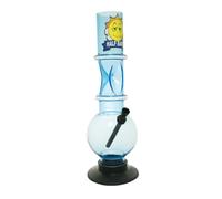 Half Baked "For Sure" 30cm Acrylic Waterpipe Bong (Light Blue)