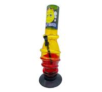 Half Baked "Goat major" 30cm Acrylic waterpipe bong (Rasta)