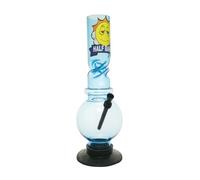 Half Baked "Hairy Mary" 30cm Acrylic Waterpipe Bong (Light Blue)