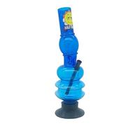 Half Baked "There She Goes" 30cm Acrylic Ice Waterpipe Bong, (Blue)