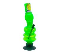 Half Baked "There She Goes" 30cm Acrylic Ice Waterpipe Bong, (Green)