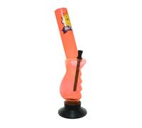 Half Baked "tramp" 30cm Acrylic Waterpipe Bong (Orange)
