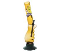 Half Baked "tramp" 30cm Acrylic Waterpipe Bong (Yellow)