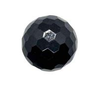 Half Ball Faceted Buttons Black 15mm 20mm and 25mm (6, 25mm)
