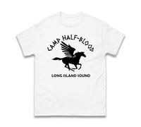 Half Blood Camp Training T-Shirt - Island Long Sound Mythical Hero Book Lover Nerdy G pparel Birthday Gift Unisex Kids & Adults Top (White, S)
