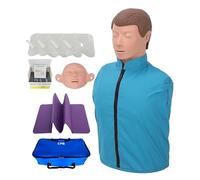 Half Body First Aid Manikin Training Manikin Adult First Aid Manikin with Replaceable Facial Skin A
