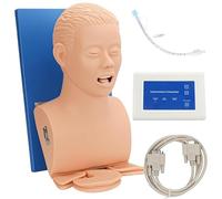 Half-Body Human Model for Intubation, Endotracheal Intubation Manikin, Tracheal Intubation Training Manikin for Oral and Nasal Intubation PVC Material A