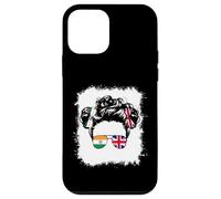 Half Britain And Indian British UK India Flag Kids Girl Mix Case for iPhone 12 mini