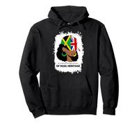 Half Britain And Jamaican British UK Jamaica Flag Girl Women Pullover Hoodie