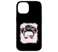 Half Britain And Polish British UK Poland Flag Kids Girls Case for iPhone 14