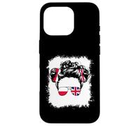 Half Britain And Polish British UK Poland Flag Kids Girls Case for iPhone 16 Pro