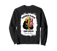 Half Britain And Zimbabwean British UK Zimbabwe Flag Girl Sweatshirt