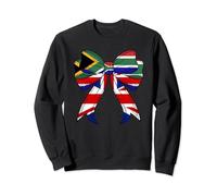 Half Britain South African Coquette Bow British South Africa Sweatshirt
