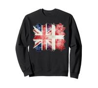 Half British And Danish UK Denmark Roots Union Jack Flag Sweatshirt