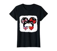 Half British Half Chinese Girl Britain and China Mix Roots T-Shirt