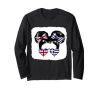 Half British Half Greek Girl Britain and Greece Mix Roots Long Sleeve T-Shirt