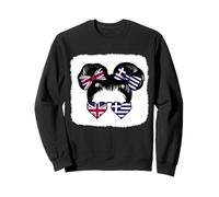 Half British half Greek Girl Britain and Greece Mix Roots Sweatshirt