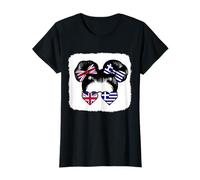Half British Half Greek Girl Britain and Greece Mix Roots T-Shirt