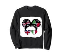 Half British half Italian Girl Britain and Italy Mix Roots Sweatshirt