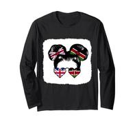 Half British Half Kenyan Girl Britain and Kenya Mix Roots Long Sleeve T-Shirt