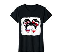 Half British Half Polish Girl Britain and Poland Mix Roots T-Shirt