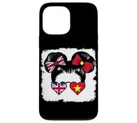Half British half Vietnamese Girl Britain Vietnam Mix Roots Case for iPhone 13 Pro Max