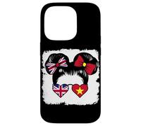 Half British half Vietnamese Girl Britain Vietnam Mix Roots Case for iPhone 14 Pro