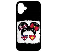 Half British half Vietnamese Girl Britain Vietnam Mix Roots Case for iPhone 16 Plus