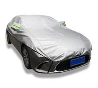 Half Car Cover For audi A4, Waterproof dustproof windshield protective tarpaulin outdoor top garage with reflective strips all-weather universal roof cover