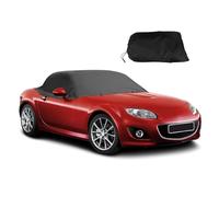 Half Car Cover for Mazda MX-5 NA NB 1989-2005, 300D Waterproof Car Top Cover for Mazda MX-5 MK1 MK2 MK2.5, Outdoor Sun Snow Rain Dust UV All Weather Protection