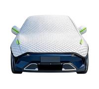 Half Car Cover for Mini Cooper S 2 Door 02-24 | all weather windshield snow protector thick cotton sun shade shielding frost guard with reflective safety strips