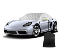 Half Car Cover replacement for Porsche Boxster/Cayman 718/986/987/981 1996-2023, Soft Top Roof Protection Anti Hail Car Cover Waterproof, Thickened Snow Cover Half Garage