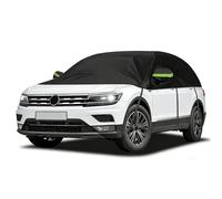 Half Car Cover Replacement for VW Tiguan Allspace Tesla Model Y Volvo XC60 BMW X3 Audi Q5, Waterproof Top Roof Half Cover All Weather, Universal Half Garage Windproof Dustproof Snowproof UV Resistant