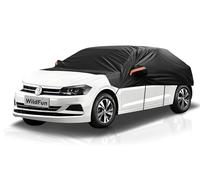Half Car Cover Waterproof,Outdoor Windproof Front and Rear Windscreen Half Top,Car Windshield Cover,Protect from Snow Ice Frost Sun UV Dust,Breathable Car Covers,Fits saloon length up to 470 cm