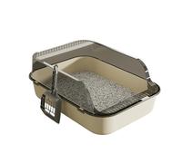 Half Cat Litter Pan Thick Anti-Pill Wall Large Space Litter Box