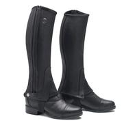 Mountain Horse Soft Rider Chaps Black - Breathable Waterproof Sprayproof - Breathable, Durable Full Grain Leather Half Chaps