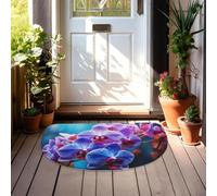 Half Circle Door Mat Dirt Trapper Doormats Non Slip Washable Entrance Rugs