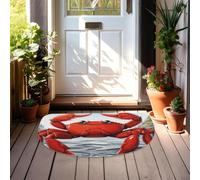 Half Circle Door Mat Non Slip Dirt Trapper Doormats Washable Entrance Rugs