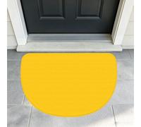Half Circle Front Door Mat Low-Profile Welcome Mat Entryway Rug 24"x36" | Doormat Absorbent Non-Slip Indoor&Outdoor Floor Mat Milk Duck Yellow Sink Mat For Kitchen