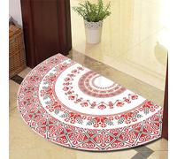 Half Circle Rug Front Personalised Doormats Entrance Door Welcome Indoor Mats Round Outdoor Outside Inside Rug For Back Door 1210-3 60x100cm