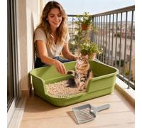 Half-closed box: Large design with open part with shovel, easy to clean cat tray | Control You are for the home of the bedroom apartment