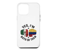 Half Colombian Half Mexican Flag Map DNA Mexico Colombia Case for iPhone 12 Pro Max
